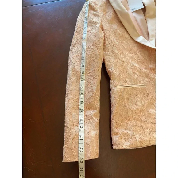 ASOS DESIGN Tailored Pink Lace Blazer NWT Sold Out Size 0 - Picture 12 of 15